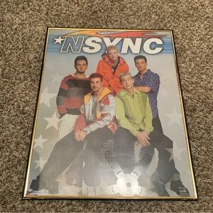 NSYNC Winterland Band Poster, Framed